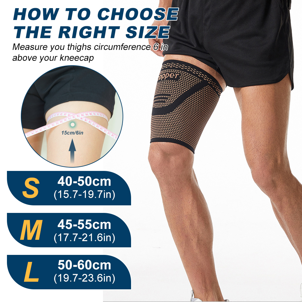 1pc Copper Thigh Compression S - Compression Sleeve Calf 리뷰 및 가격