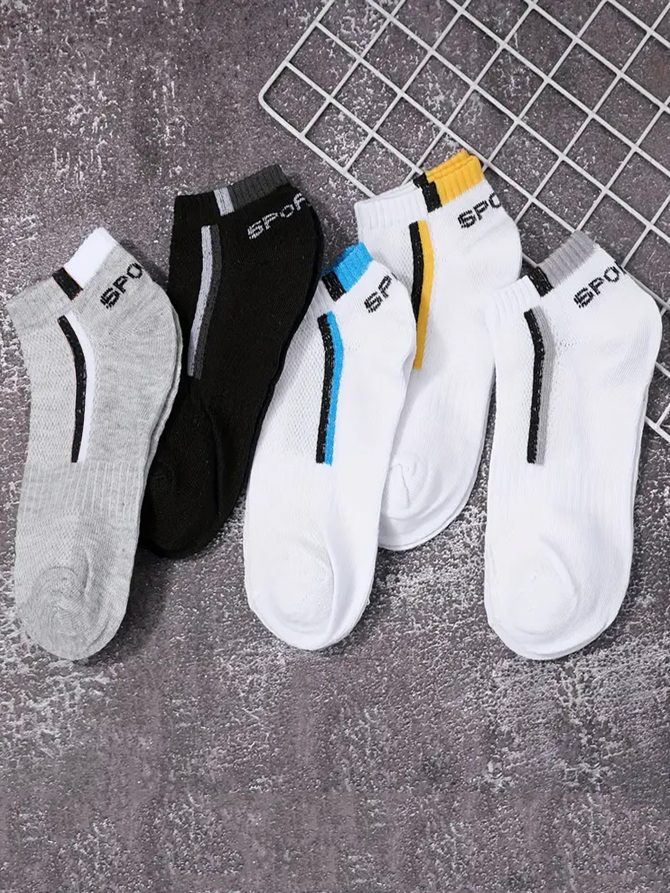 30Pairs Men's Color-block Mesh - Ankle Sock Low Cut 리뷰 및 가격