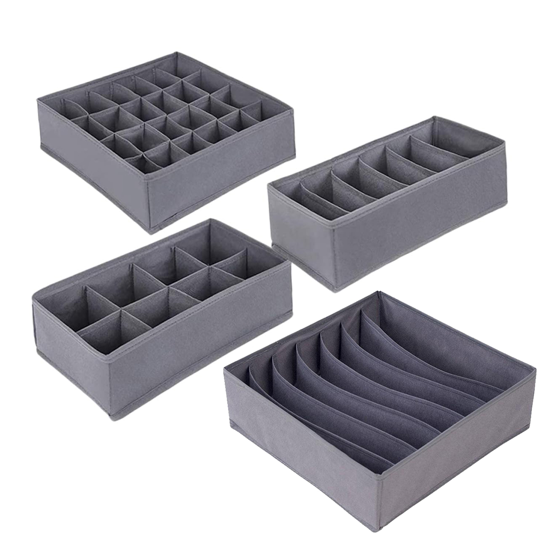 6/7/8/24 Grids Foldable Fabric - Sock Organizer Tray 리뷰 및 가격
