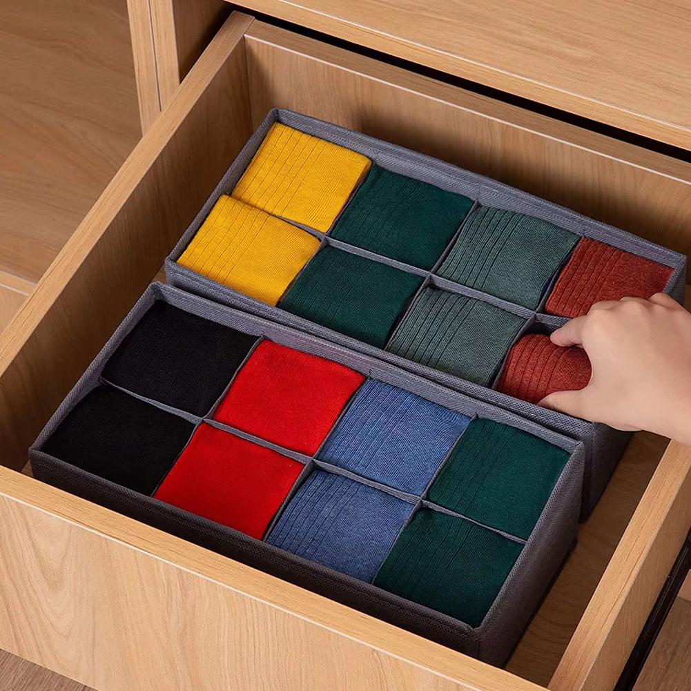 6/7/8/24 Grids Foldable Fabric - Sock Organizer Tray 리뷰 및 가격